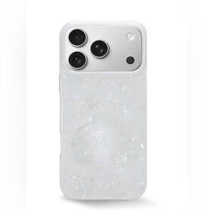 Loopy Case for iPhone 15 Pro Max- White Opal Shell